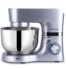 Rebune Stand Mixer, 5.5L Stainless Steel Bowl - Silver
